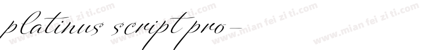 platinus script pro字体转换